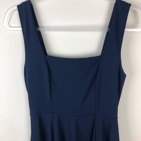 Lulu’s- Navy square neck skater style dress size M - Picture 3 of 12